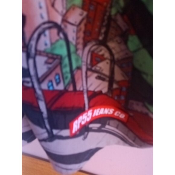 Vintage Reynolds Perry RP55 JNS Co Streetwear Polyester Button Up Shirt XXL Y2K - Picture 13 of 13